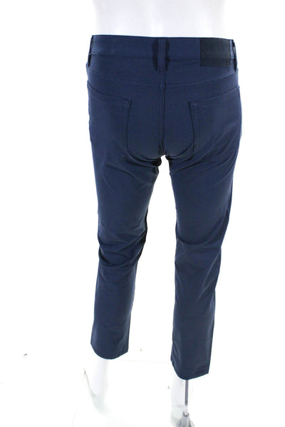 Vineyard Vines Mens On The Go Five Pocket Pants Blue Cotton Size 28X30