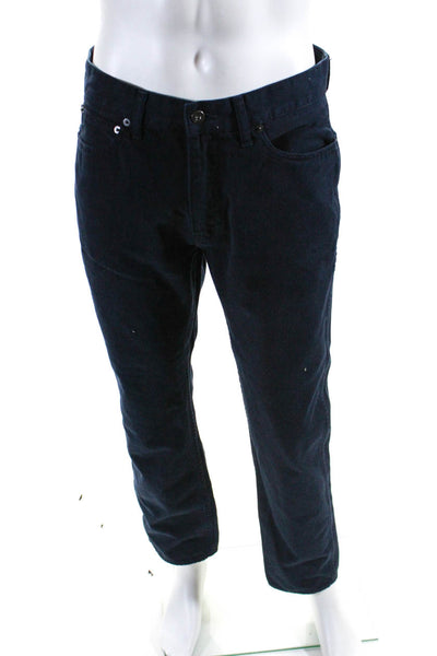 J Crew Mens Zipper Fly Dark Wash Straigth Leg Sutton Jeans Blue Size 34x30