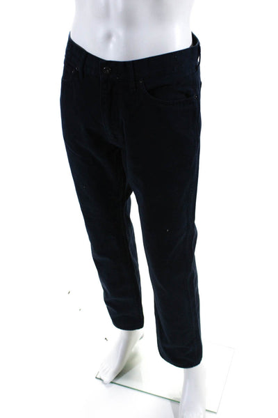 J Crew Mens Zipper Fly Dark Wash Straigth Leg Sutton Jeans Blue Size 34x30