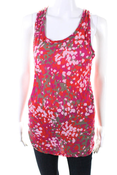 Stella McCartney Womens Spotted Print Scoop Neck Tunic Tank Multicolor Size 40