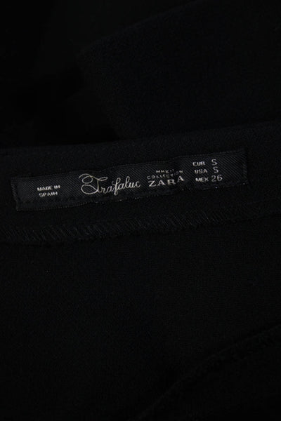 Zara Divided Womens Ruffled Graphic Print Zip Mini Skirts Black Size XS S Lot 2