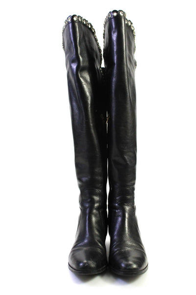 L.K. Bennett Womens Leather Over The Knee High Joanne Boots Black Size 37 7