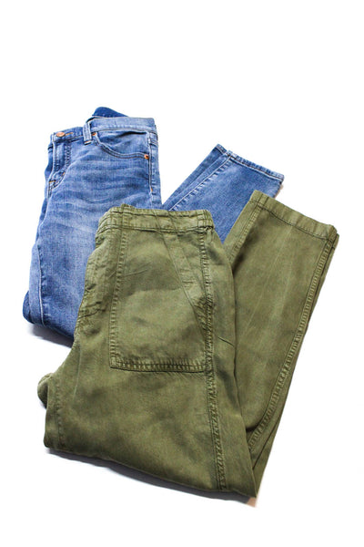 J Crew Womens Pants Blue Medium Mid-Rise Toothpick Jeans Size 27 2 lot 2