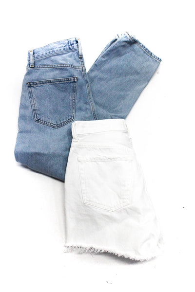Citizens of Humanity Agolde Women Denim Shorts Jeans White Size 23 Lot 2