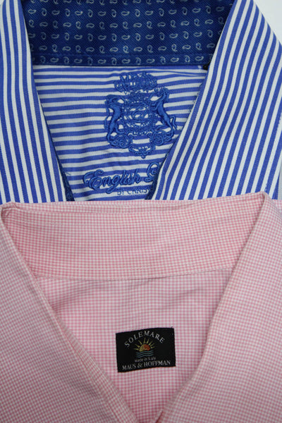 English Laundry Solemare Mens Long Sleeve Dress Shirt Size XL 17.5 Lot 2