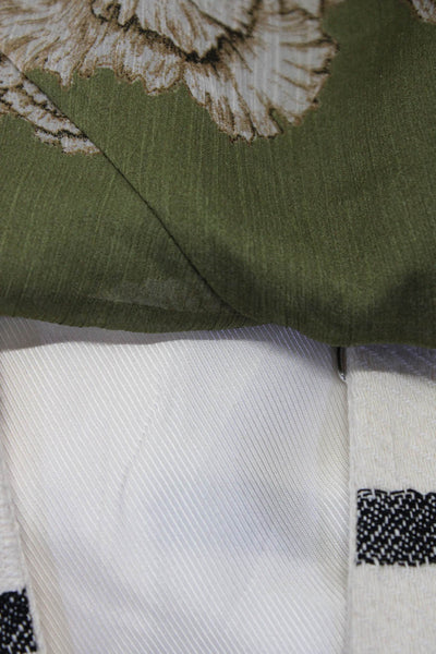 Zara Womens Long Sleeve Hook Eye Striped Jacket Beige Size XS Lot 2