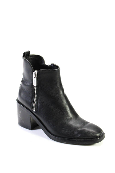 3.1 Phillip Lim Womens Leather Zip Up Ankle Boots Black Size 36 6