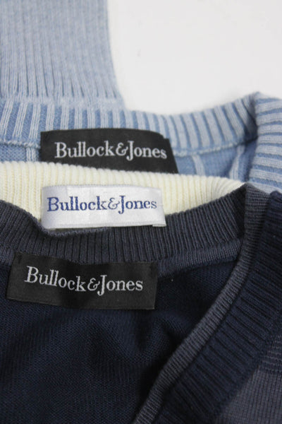 Bullock and Jones Mens Sweaters Blue White Size Medium Large EUR 52 Lot 3
