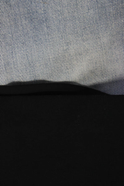 Frame Denim Wilford Womens Denim Skirt Crepe Shorts Blue Black Size 25 2 Lot 2