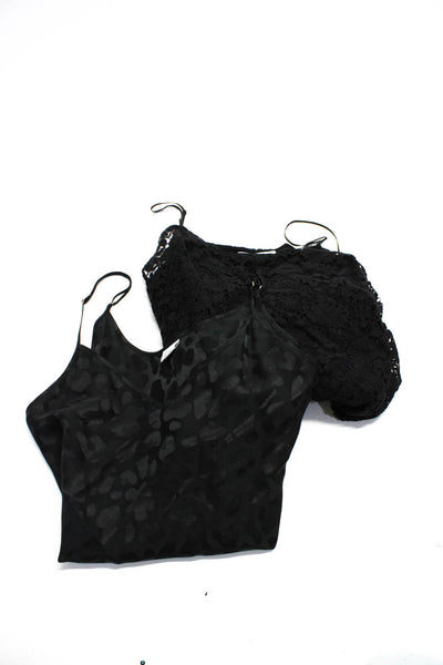 Bailey 44 Babaton Womens Black Lace Cold Shoulder Blouse Top Size M Lot 2