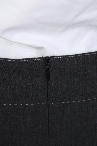 BASLER Womens High Waist Pencil Skirt Charcoal Gray Size 8