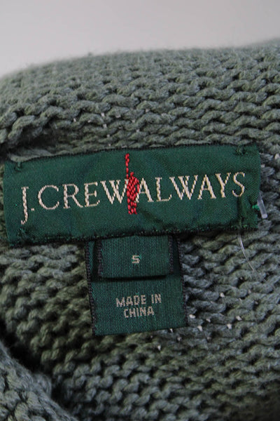 J Crew Always Womens Mock Neck Long Sleeved Pullover Sweater Sage Green Size S