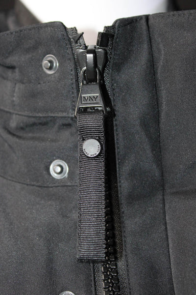 Marc New York Mens Layered High Neck Zippered Long Sleeved Jacket Black Size XL