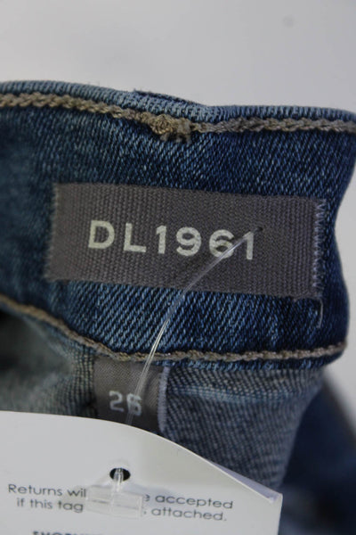 DL1961 Women's Midrise Five Pockets Medium Wash Straight Leg Pant Size 26