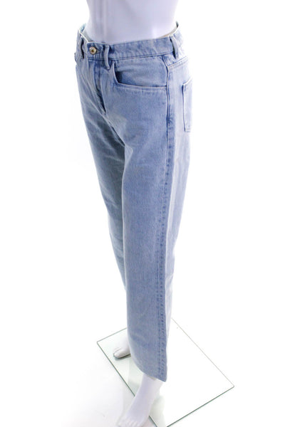 Wandler Womens High Rise Light Wash Daisy Wide Leg Jeans Blue Denim Size 25