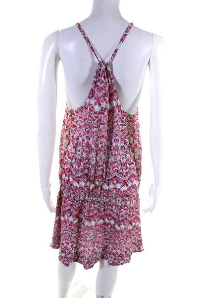 Free People Womens Abstract Print Sleeveless Mini Dress Multicolor Size M