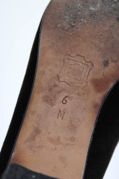 Silvia Fiorentina Womens Velvet Pointed Toe Slip On Heels Pumps Brown Size 6M