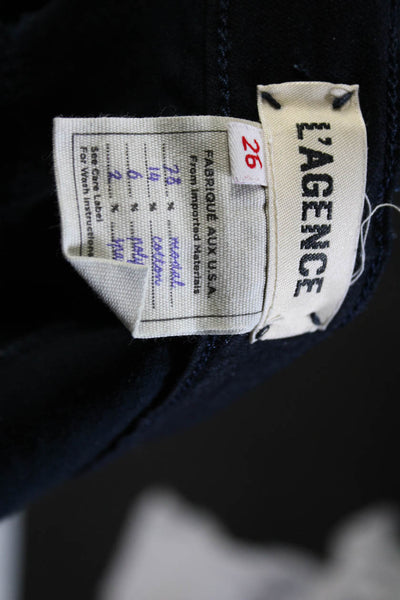 L Agence Womens Dark Wash High Rise Skinny Margot Jeans Metro Blue Size 26