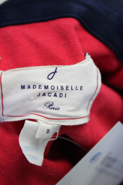 Mademoiselle Jacadi Girls Cotton Collared Long Sleeve Zip Up Jacket Blue Size S