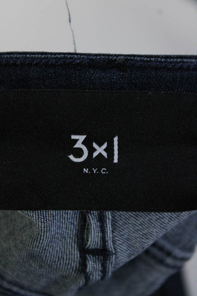3x1 NYC Womens High Rise Dark Wash Skinny Ankle Jeans Blue Size 26