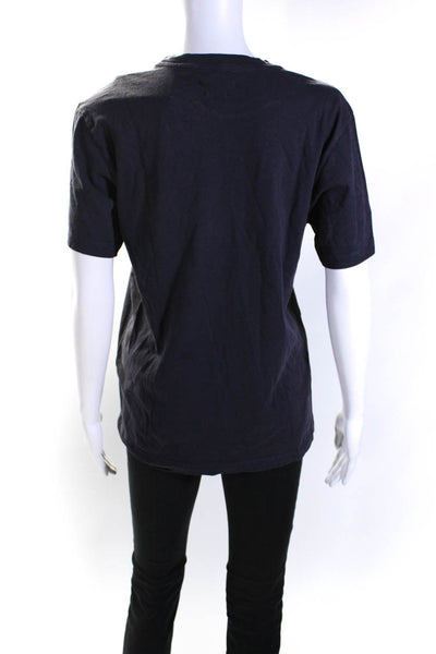 Etoile Isabel Marant Womens Graphic Short Sleeved Crew T Shirt Purple Size XS