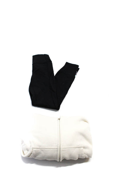 Lululemon Tna Womens Fleece Zipped Hooded Jacket Leggings Black Size XS Lot 2