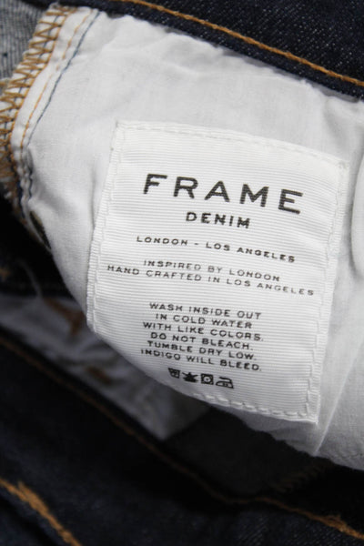 Frame Women's Midrise Five Pockets Dark Wash Skinny Denim Pant Size 25 Lot 2