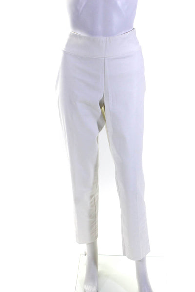 Nic + Zoe Women's Zip Closure Straight Leg Dress Pant White Size 8