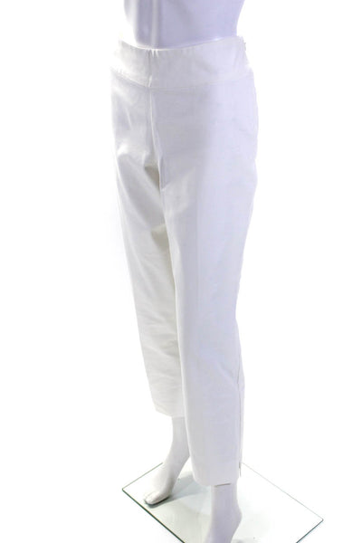 Nic + Zoe Women's Zip Closure Straight Leg Dress Pant White Size 8
