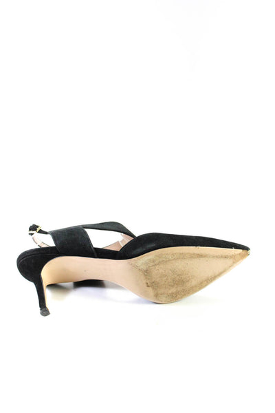 Nicholas Kirkwood Womens Stiletto Pointed Toe Ankle Strap Sandals Black 38.5