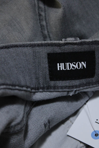 Hudson Mens Byron Straight Leg Stretch Classic Fit Denim Jeans Gray Size 32
