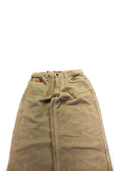 Crewcuts Lacoste Empyre Boys Button Pants Polo Tops Brown Size 10 12 26 Lot 4