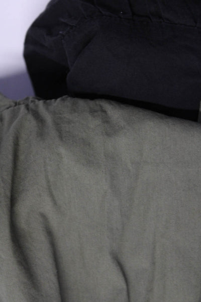 Zara Vivid Womens Elastic Tiered A-Line Midi Slip-On Skirts Green Size M Lot 2