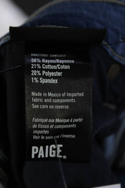 Paige Black Label Mens Lennox Light Wash Skinny Leg Jeans Blue Cotton Size 33