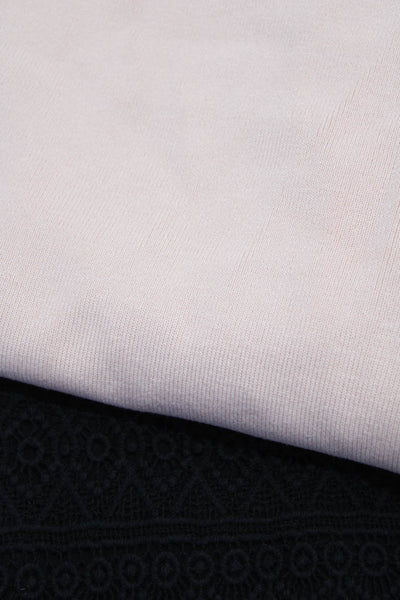 Zara Womens Textured Knitted Midi Zipped Skirt Maxi Dress Black Size XS Lot 2