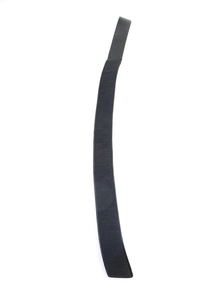 Akris Women's Leather Hook Closure Belt Black Size 36