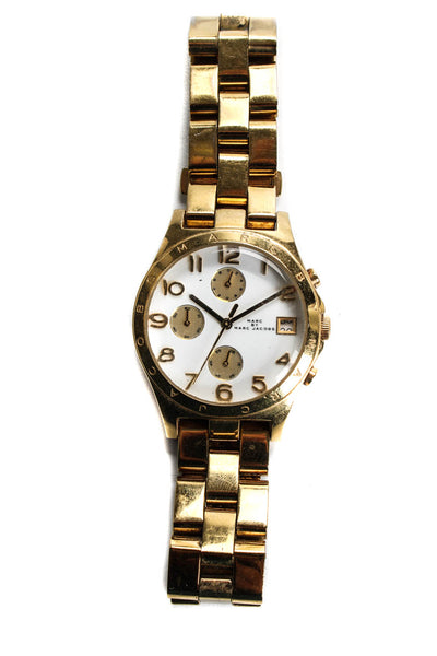 Marc By Marc Jacobs Mens Henry Chronograph Stainless Steel Watch Gold Tone