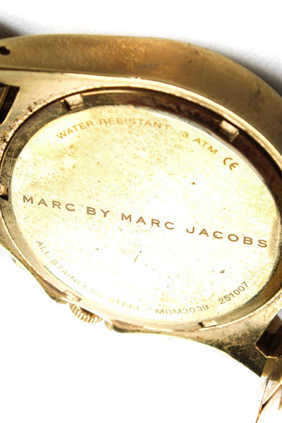 Marc By Marc Jacobs Mens Henry Chronograph Stainless Steel Watch Gold Tone