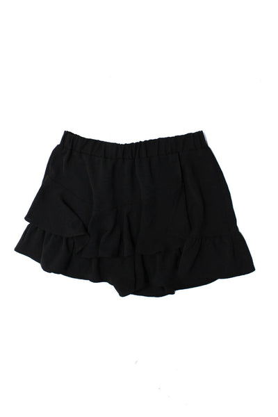 Zara Womens Leopard Print Double Slit Midi Skirt Brown Size XL L 12 Lot 4