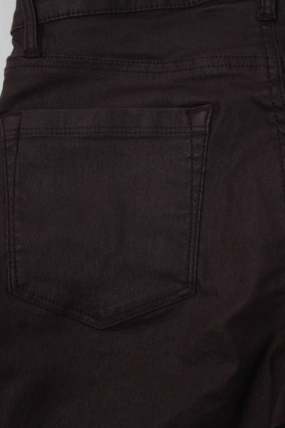 Karl Lagerfeld Womens Five Pocket Low-Rise Skinny Jeans Burgundy Size 4