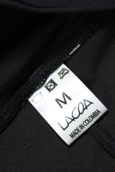 Lacoa Sports Womens Elastic Waist Graphic Print A Line Skort Black Size M Lot 2