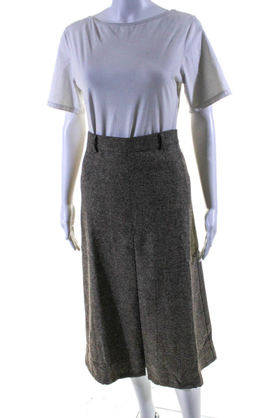 Sophie Rue Womens Inverted Pleat A Line Maxi Skirt Brown Size Small