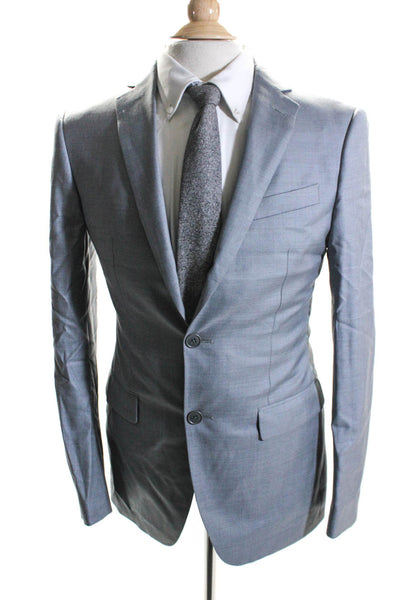 John Varvatos Star USA Mens Wool Long Sleeve Two Button Blazer Gray Size 36R