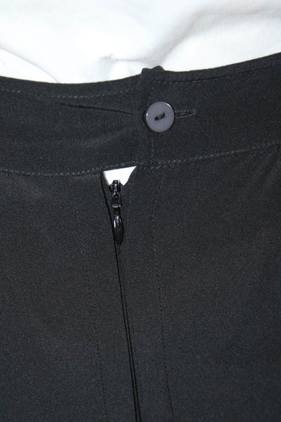 Brochu Walker Womens Silk Georgette Paneled Front A-Line Skirt Black Size S