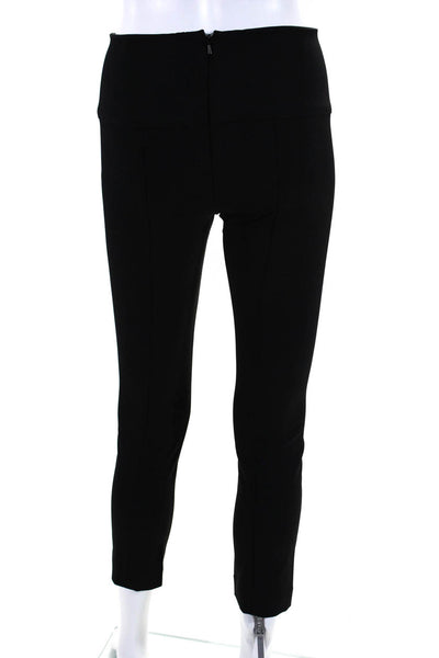 Veronica Beard Womens Flat Front Mid-Rise Zip Up Skinny Pants Black Size 2