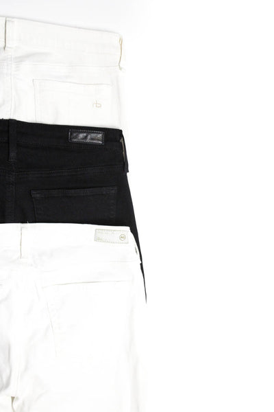 Rag & Bone Women's Midrise Five Pockets Skinny Denim Pant White Size 27 Lot 3