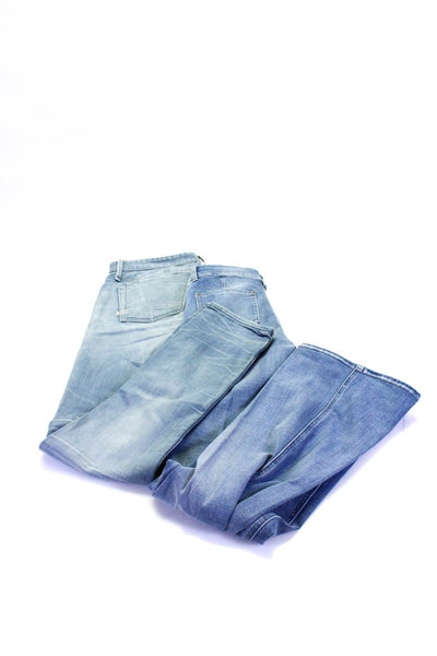 MiH Jeans Denham Womens High Rise Kick Flare Straight Jeans Blue 29 30 Lot 2