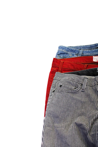 Current/Elliott Genetic Denim 575 Womens Skinny Jeans Blue Red Size 29 Lot 3