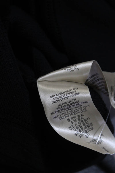 Burberry London Womens Pull On Tiered Maxi Skirt Black Cotton Size Medium