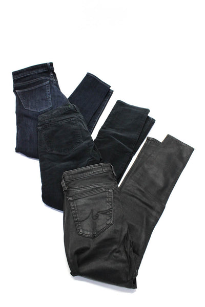 AG Adriano Goldschmied J Brand Womens Skinny Jeans Blue Gray Size 26 27 Lot 3